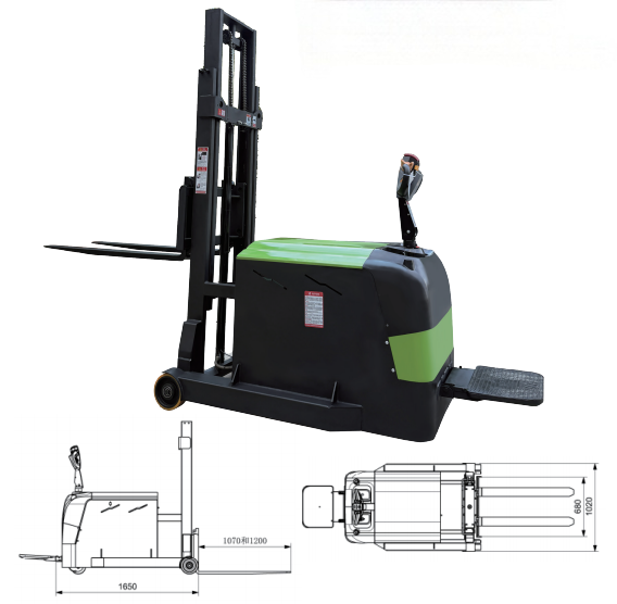 Electric Reach Truck 1.5–2.0 Ton Rider Type for sale