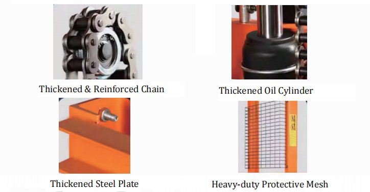 Manual Hydraulic Stacker 0.5–3 Ton Hand Operated Pallet Stacker Main Components