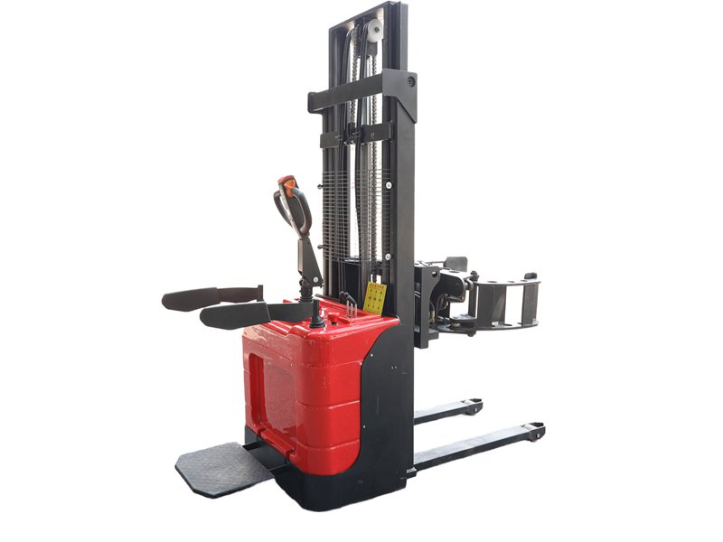 Semi-Electric Clamp Stacker 1.5–2.0 Ton with Paper Roll