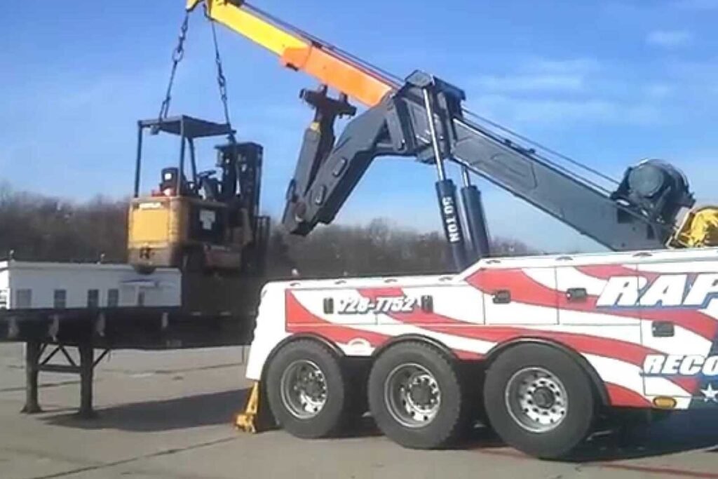How to Lift a Forklift with a Crane