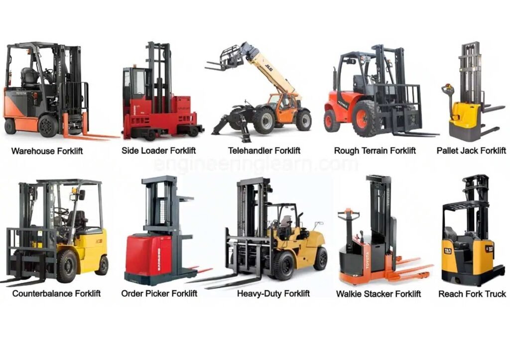 different types of forklifts