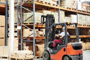 forklift Place the Load and Park Safely