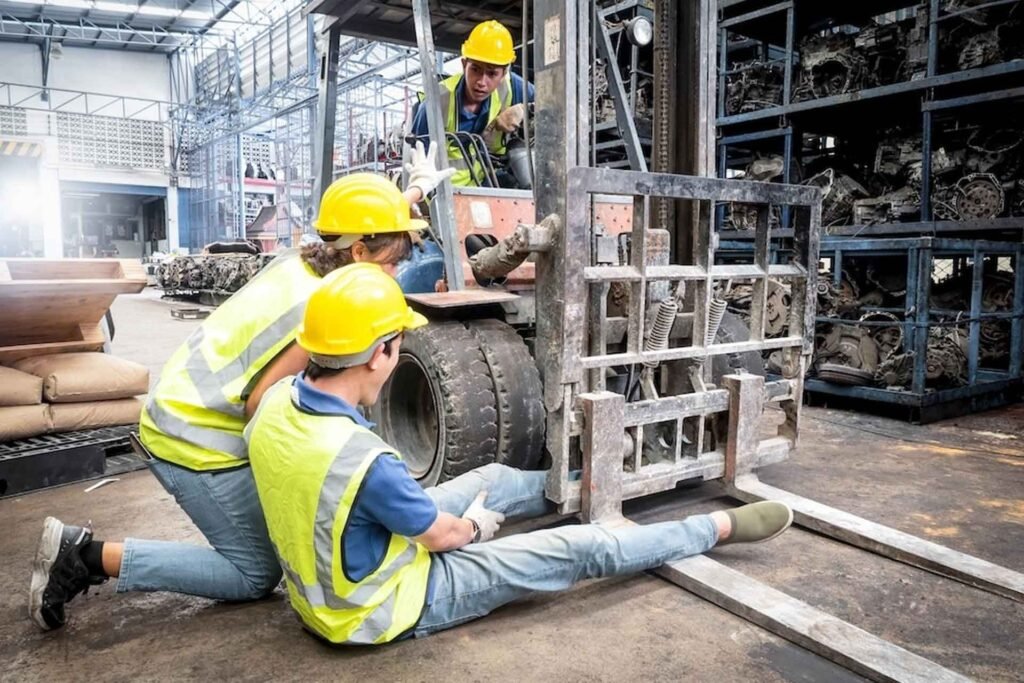 most common forklift accidents