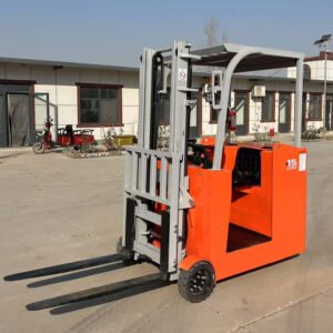 Compact Electric Counterbalanced Forklift with Patented Retractable Stabilizers