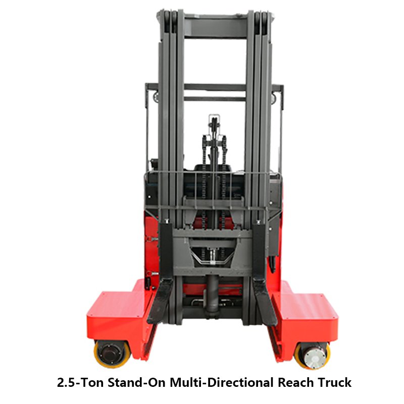 Multi-Directional Reach Truck for Compact Ultra-Narrow Aisles