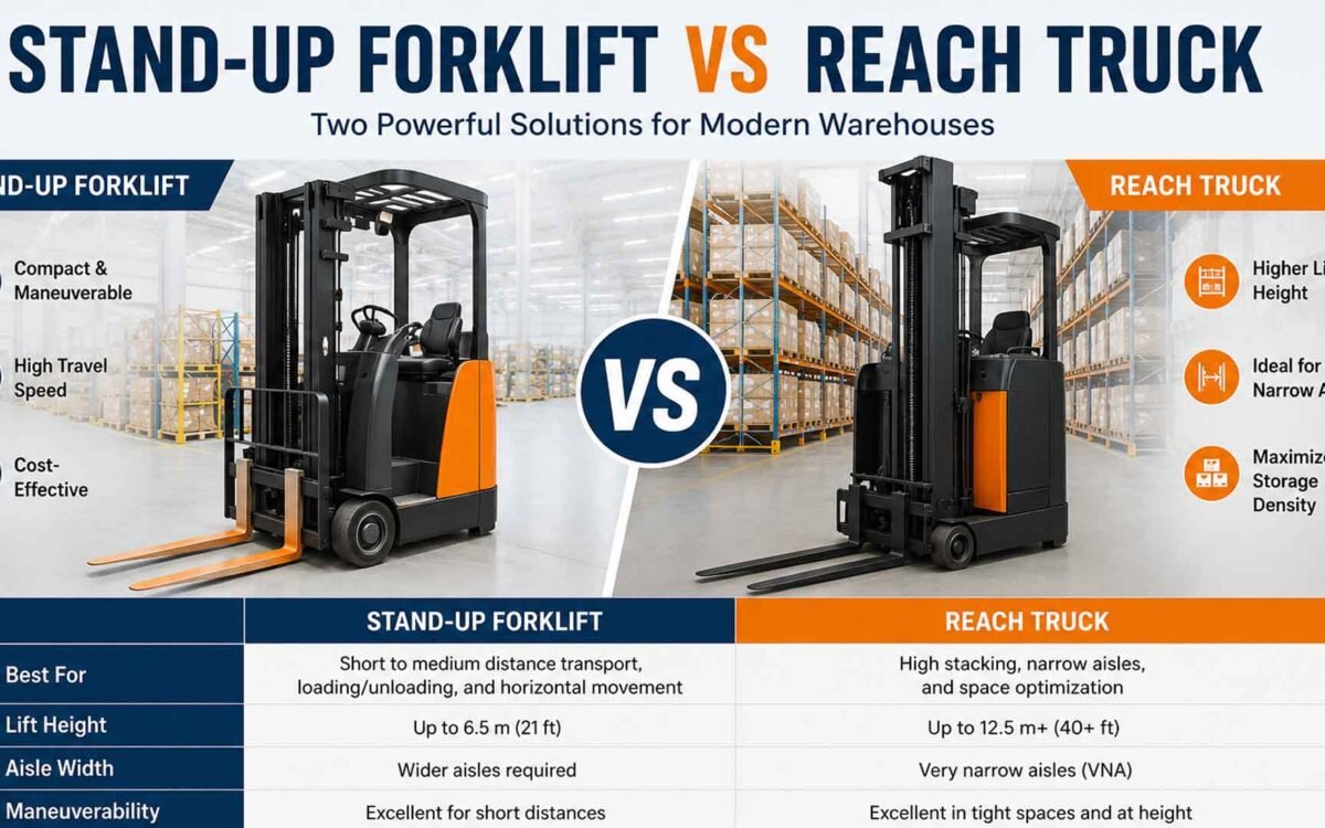 Stand-Up Forklift vs Reach Truck — Which One Do You Actually Need?