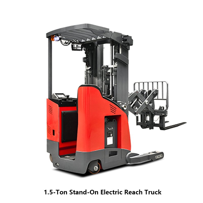 back of 1.5-Ton Stand-On Electric Reach Truck