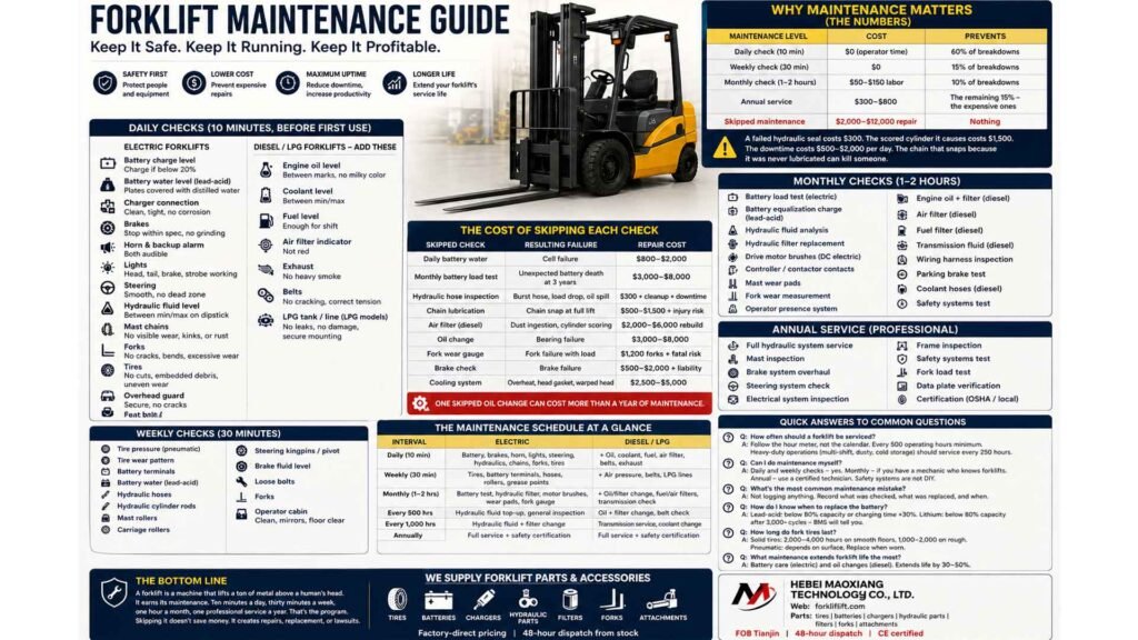 Forklift Maintenance Checklist