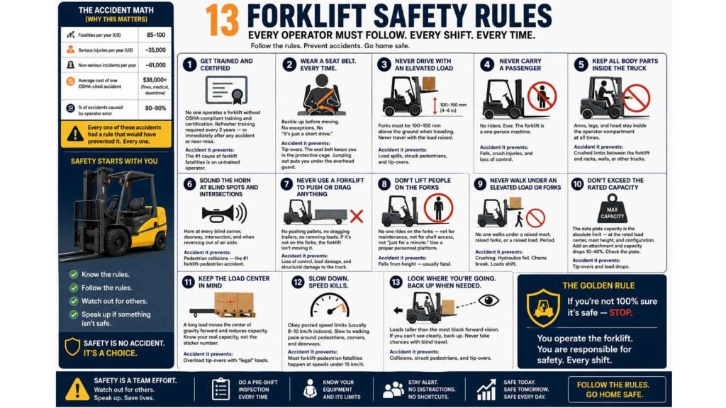 Forklift Safety Rules