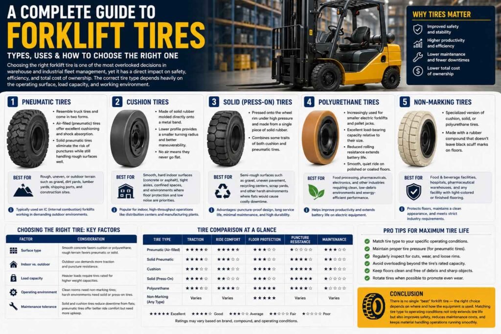 Forklift Tire Types