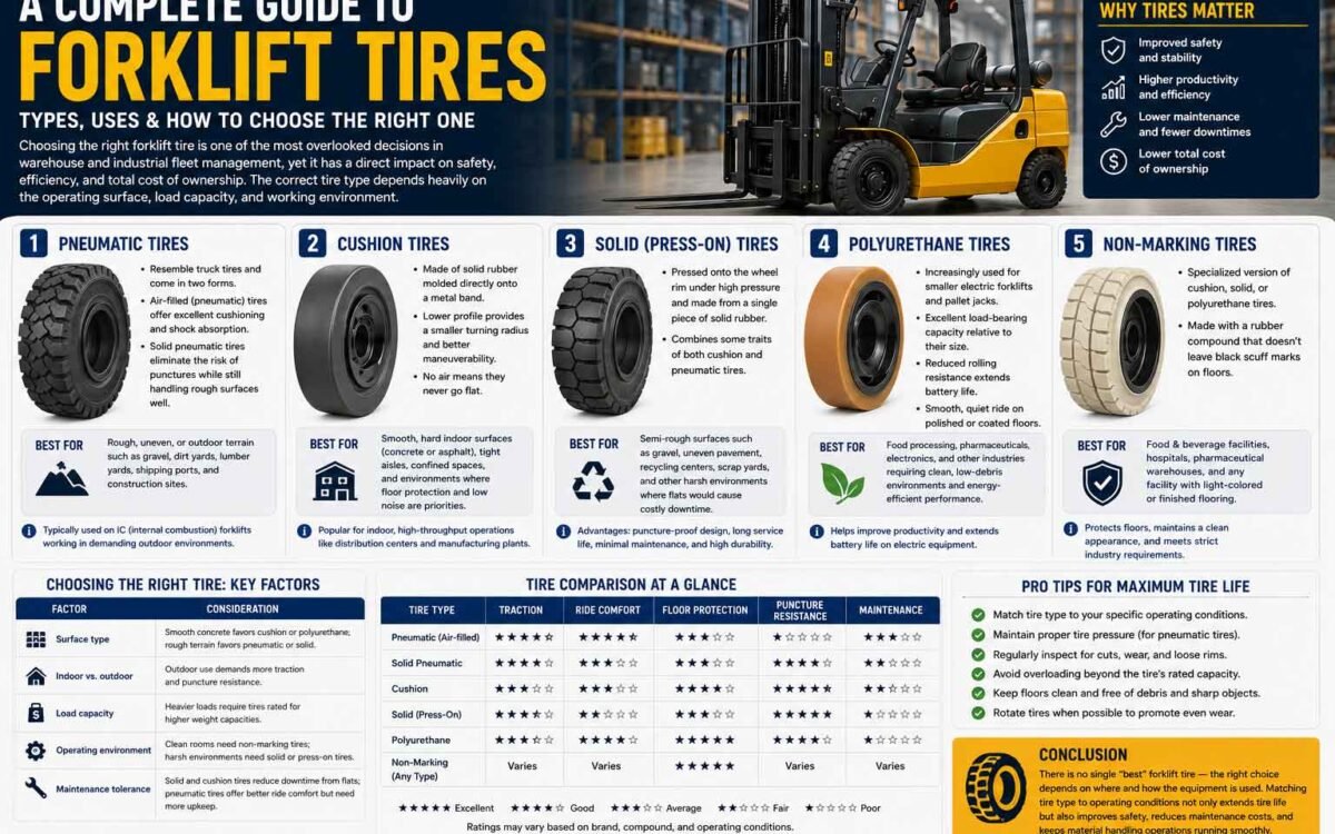 Forklift Tire Types: A Complete Guide