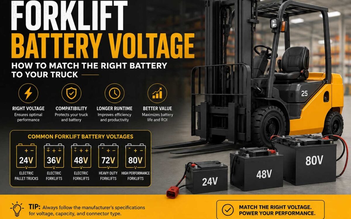 Forklift Battery Voltage — How to Match the Right Battery to Your Truck