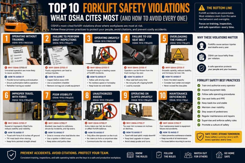 Top 10 Forklift Safety Violations