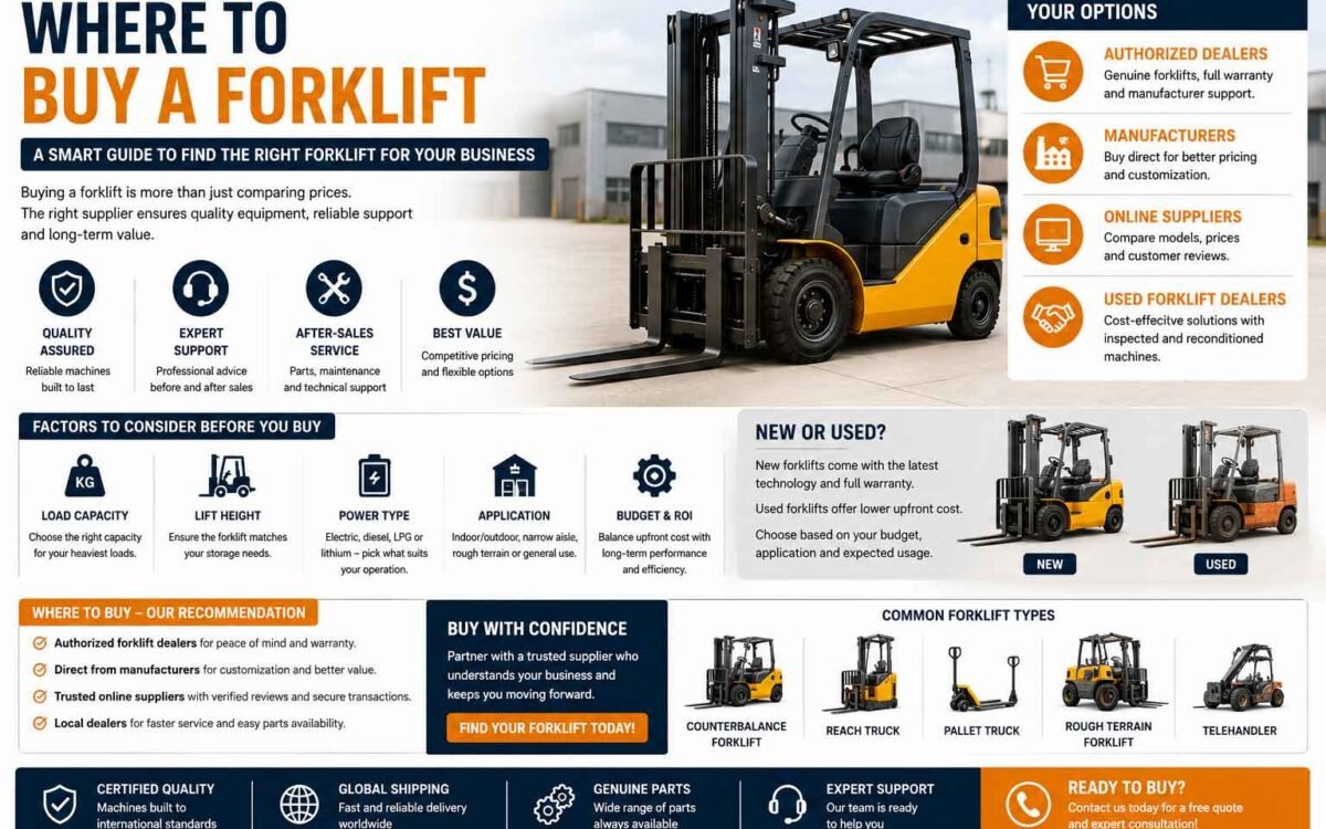 Where to Buy a Forklift — 6 Channels Compared (With Real Price Differences)