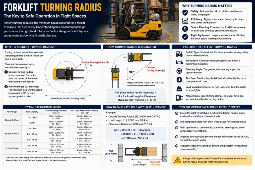 Forklift Turning Radius