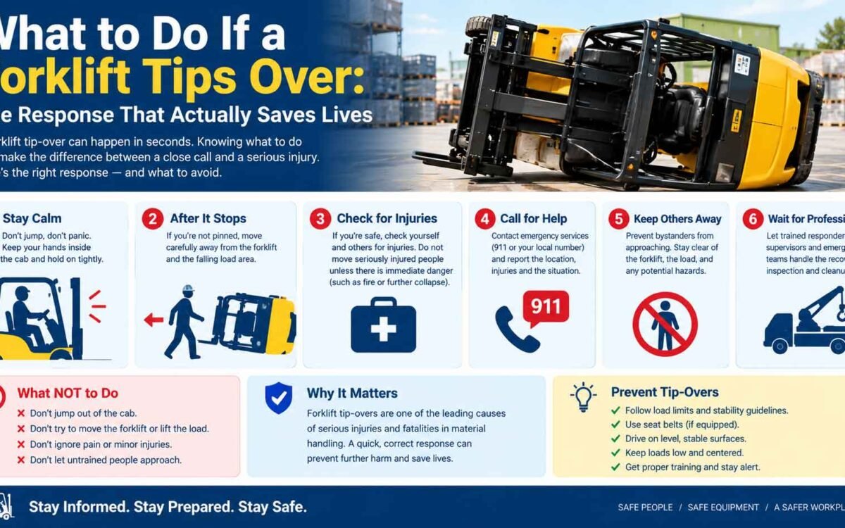 What to Do If a Forklift Tips Over: The Response That Actually Saves Lives