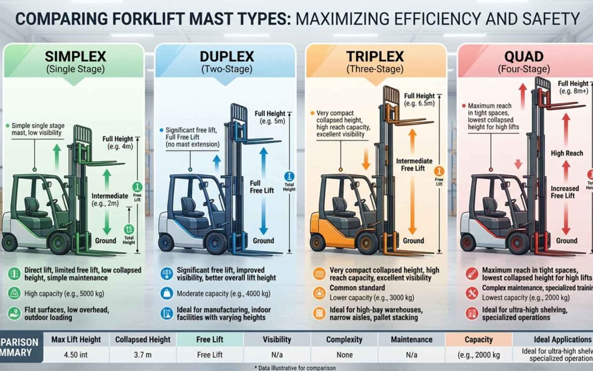 Forklift Mast Types: The Comprehensive 2026 Guide for Optimal Selection