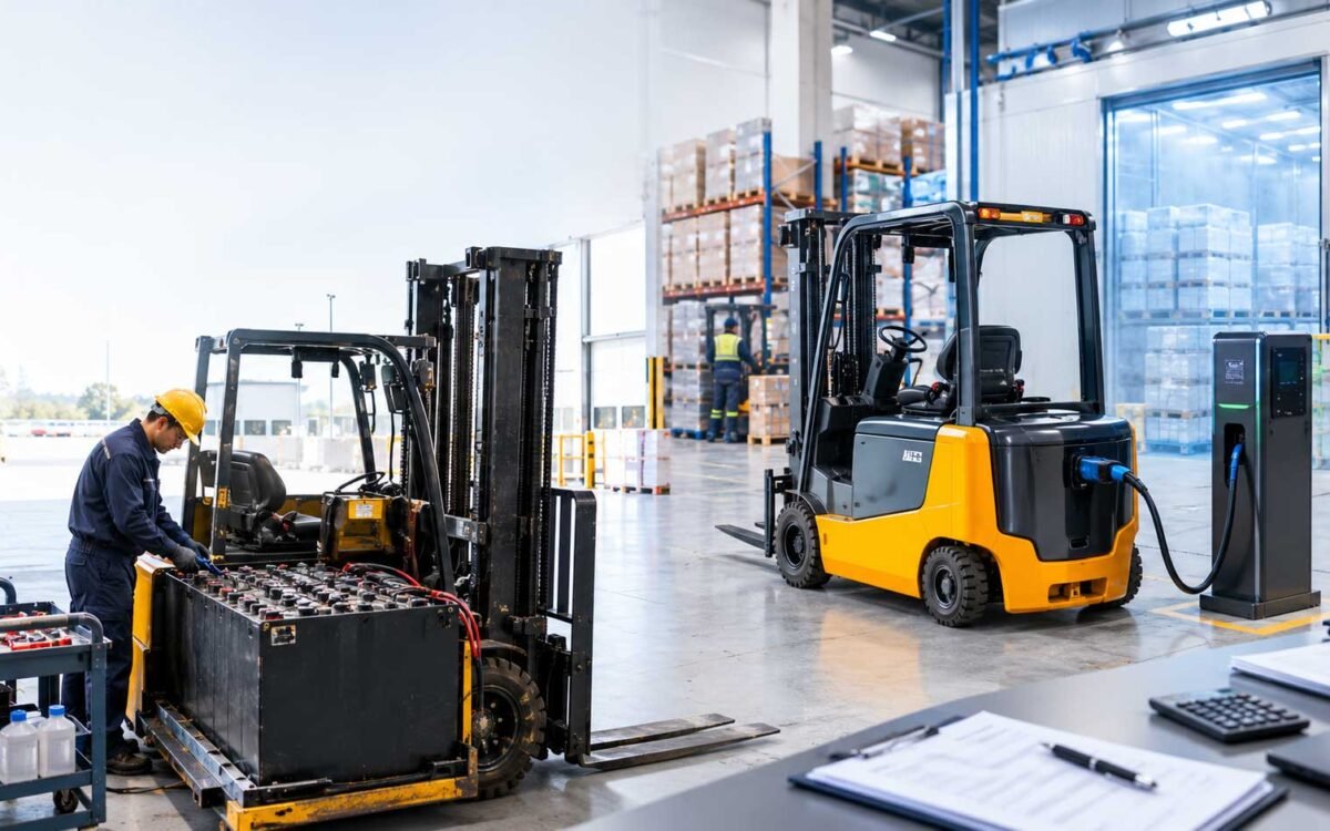 Lithium vs Lead-Acid Forklift: Cost, Lifespan & Charging Compared